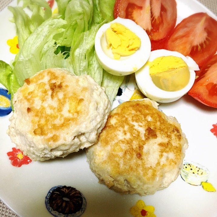 【ダイエット】豆腐&鶏ミンチハンバーグ